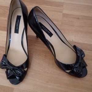 Ann Taylor black bow heals